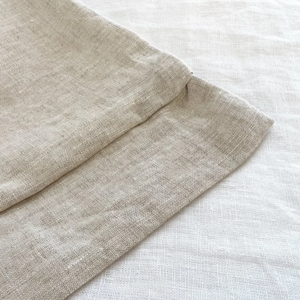 %100FrenchFlaxLinen King Size Duvet Cover Set with Fitted Sheet and Pillow Cases